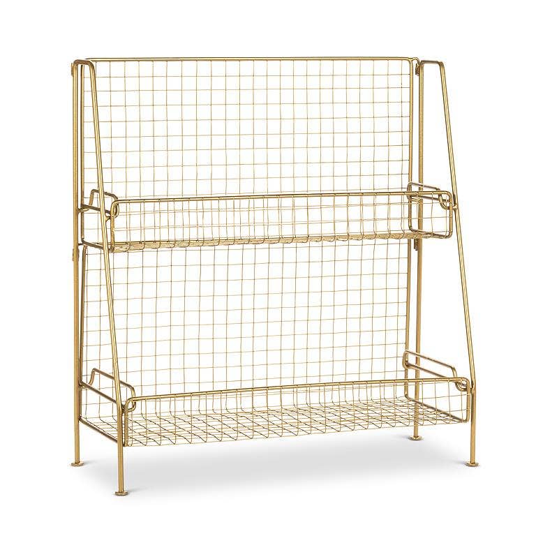 Storage Rack with 2 Trays-18.5"H