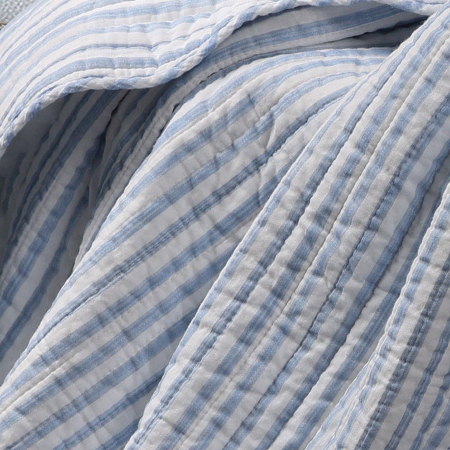 Martha Stripe Quilted Throw
