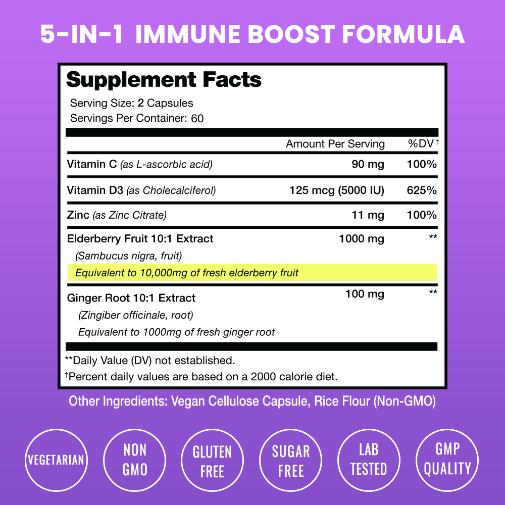 Elderberry Capsules - Immunity Booster