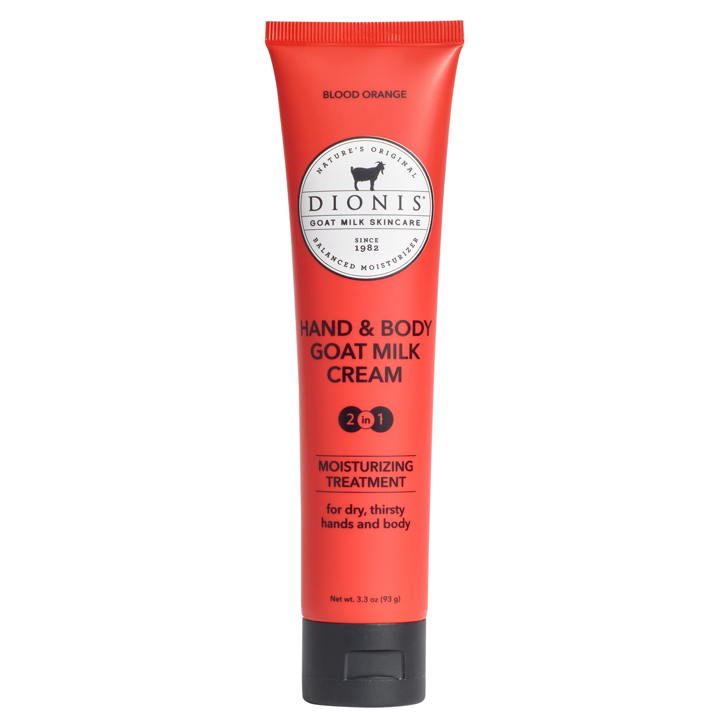 Dionis Blood Orange Hand & Body Goat Milk Cream, 3.3 oz