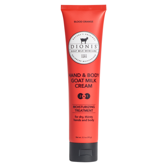 Dionis Blood Orange Hand & Body Goat Milk Cream, 3.3 oz