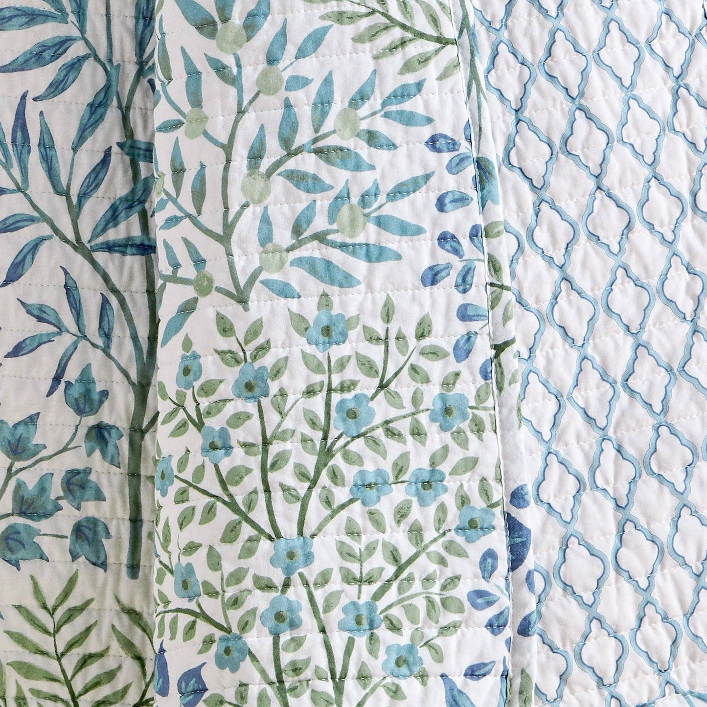 English Forest Quilted Throw: Natural