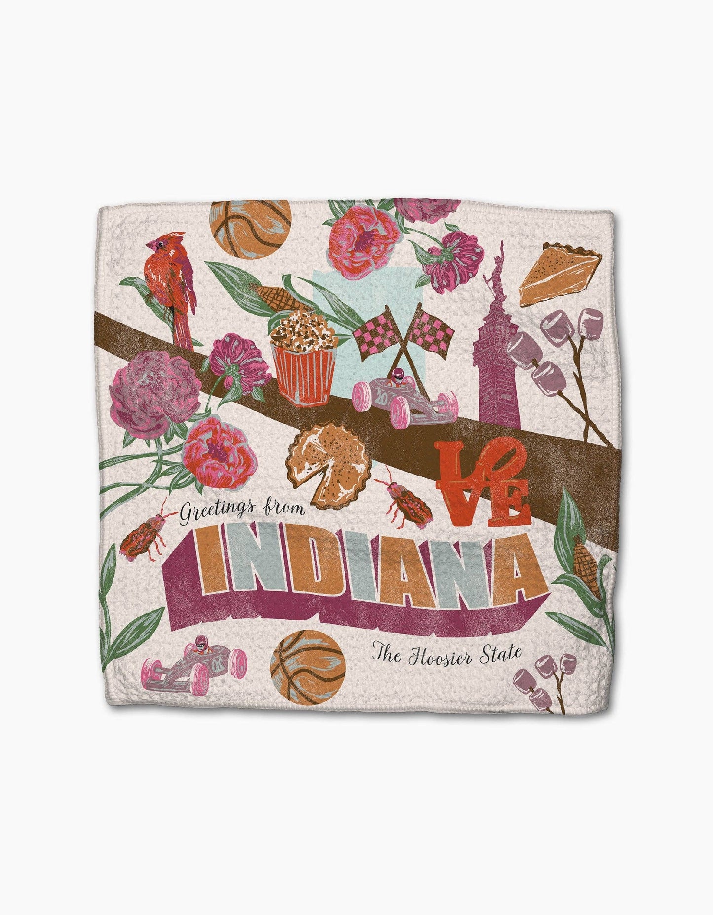Greetings From Indiana Dishcloth Set
