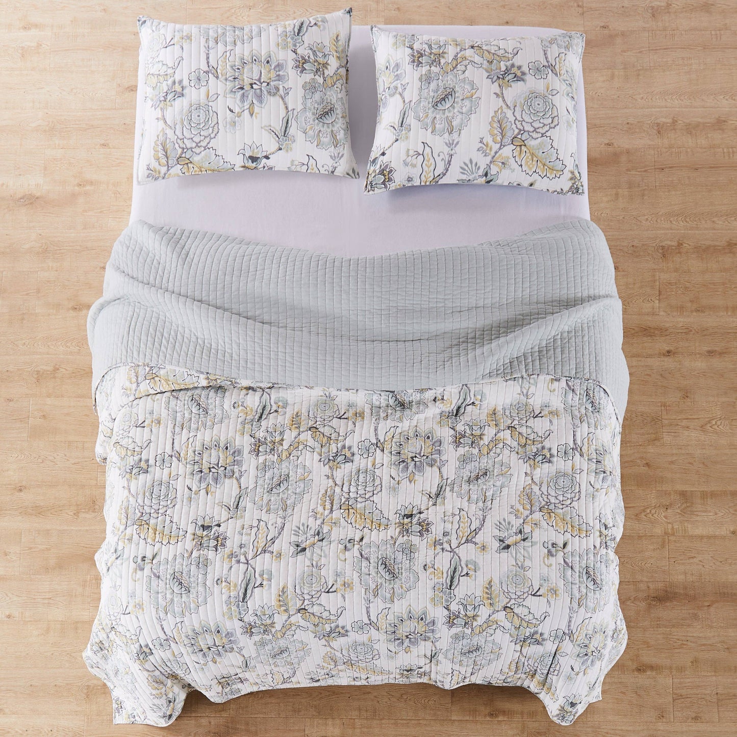 Ophelia Quilt Set: Spa / King/Cal King