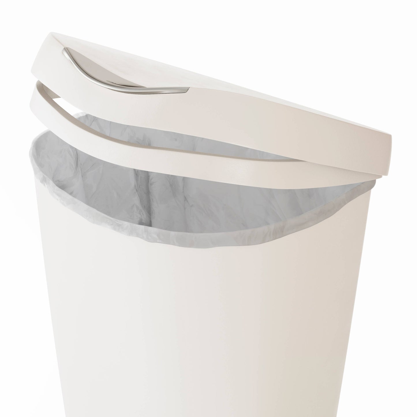 Brim Step On Trash Can: Nickel
