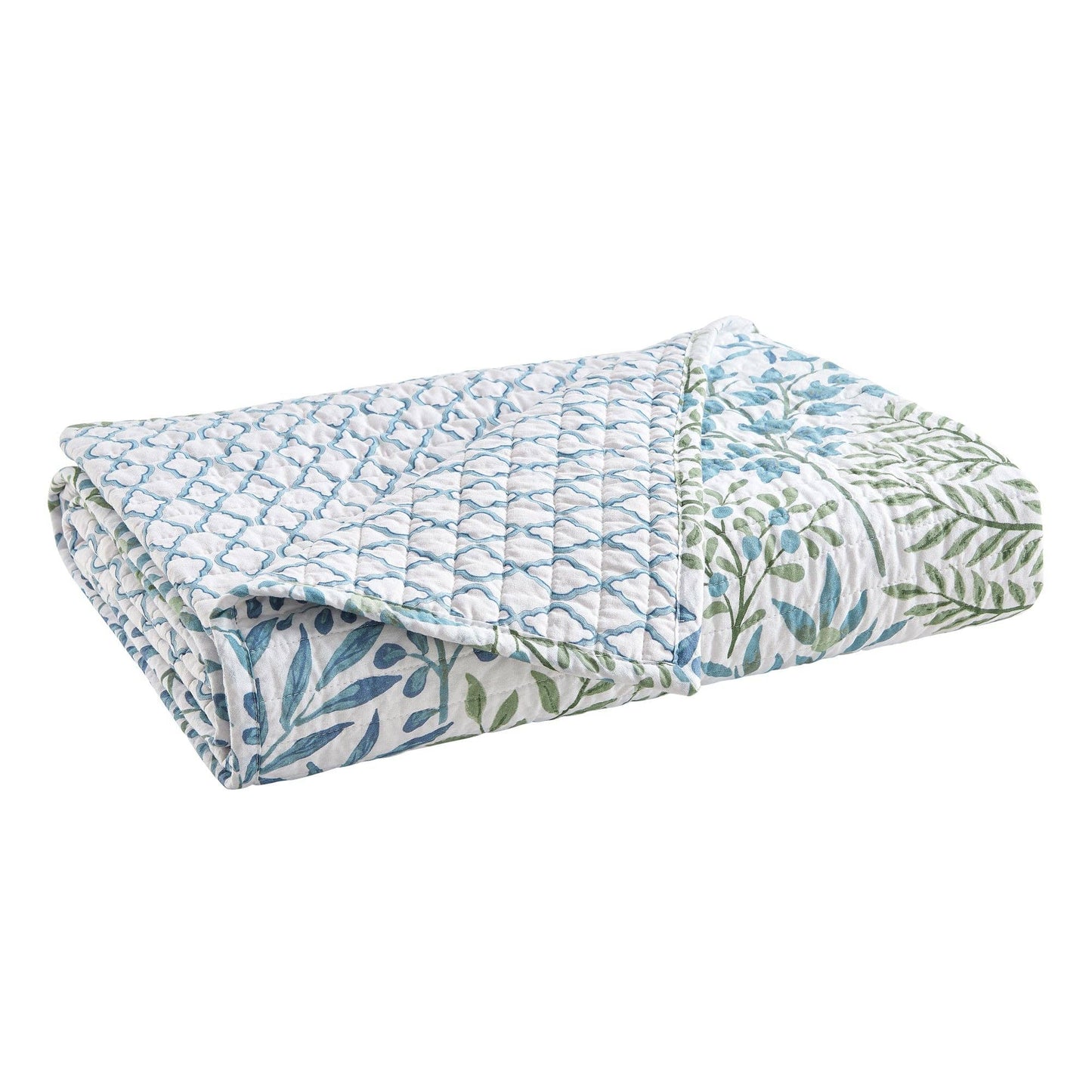 English Forest Quilted Throw: Natural