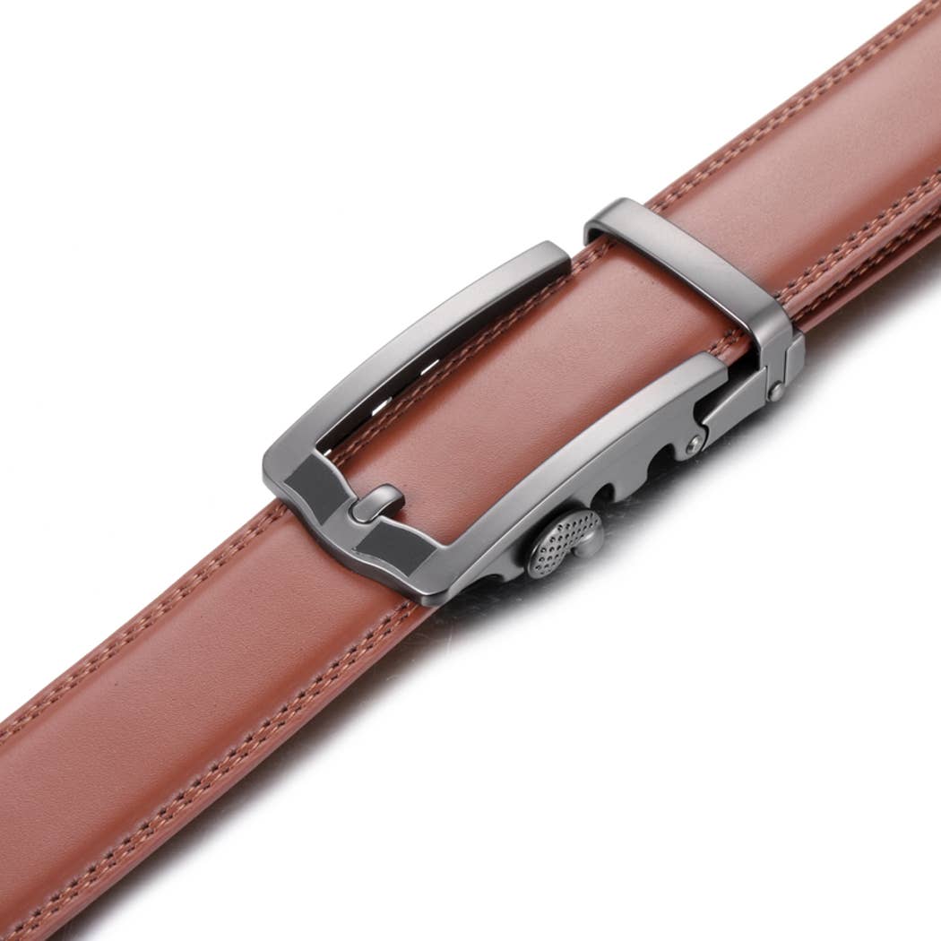 Horseshoe Leather Ratchet Belt