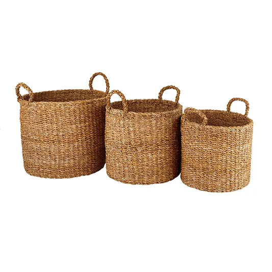 Medium Seagrass Basket - Round Cylinder