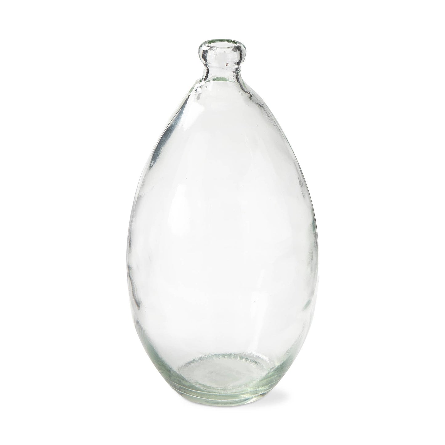 Pismo Recycled Glass Vase Wide Clear Summer