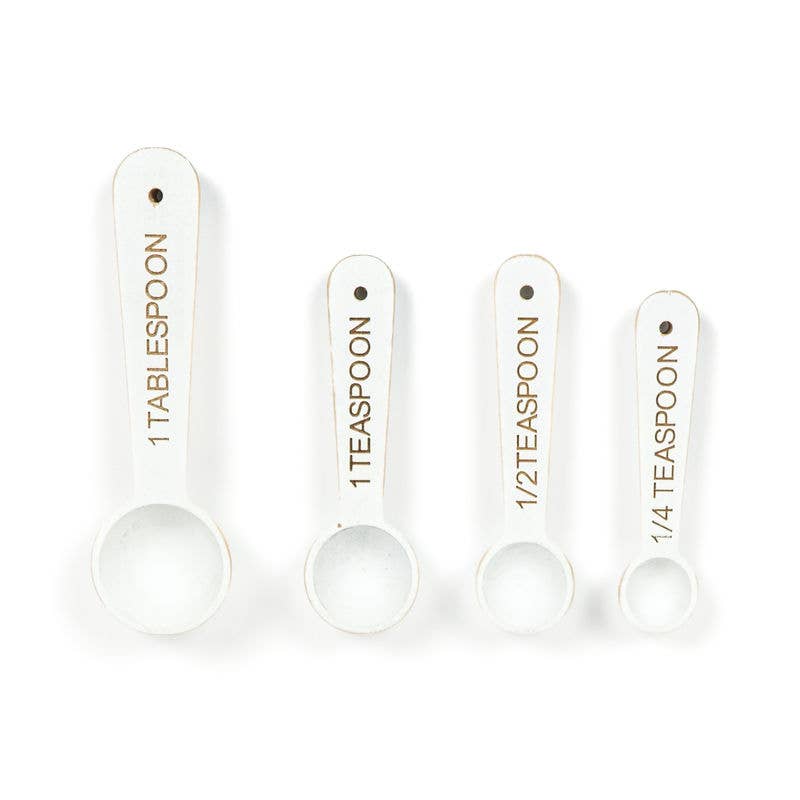 6" wood measuring spoons set/4 (TBSP) KITCHEN