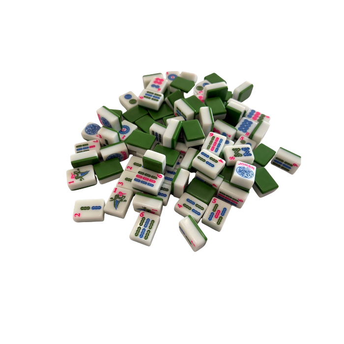 Mahjong Studios – American Mahjong Tile Set Green Tiles - Forest Silk