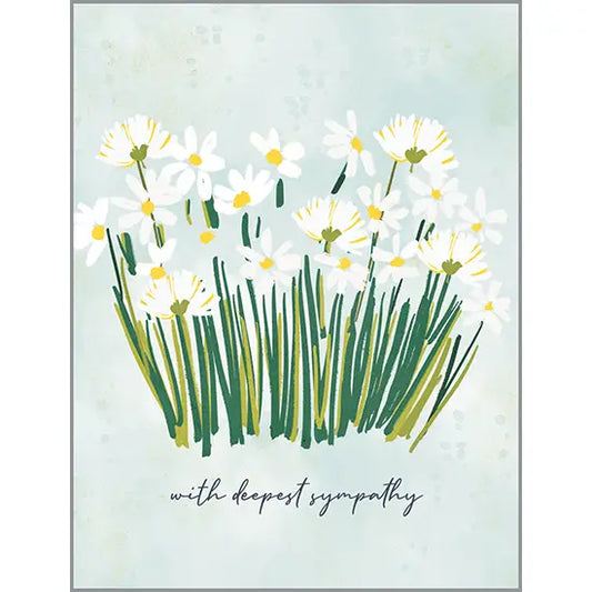 Sympathy Card - Daisies