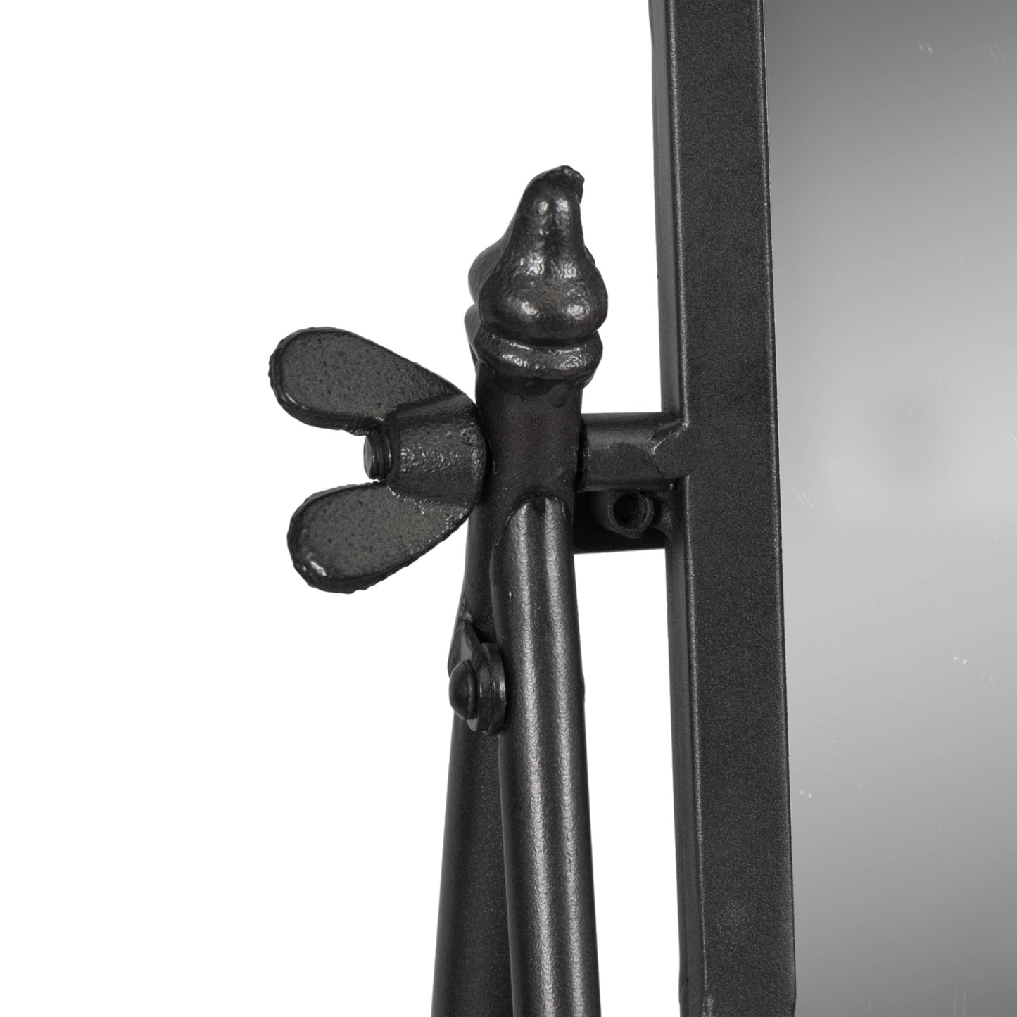 Metal Full Length Floor Mirror on Stand - Black, 69 in.