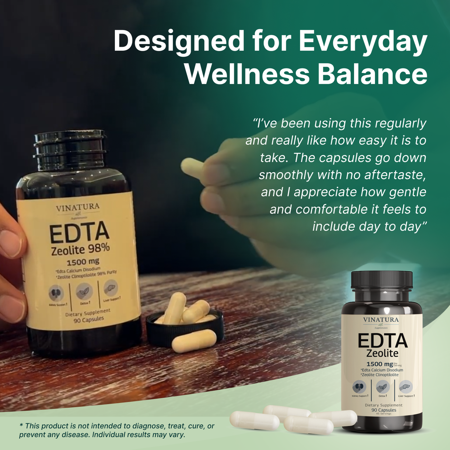 EDTA (Calcium Disodium) Zeolite 1500mg