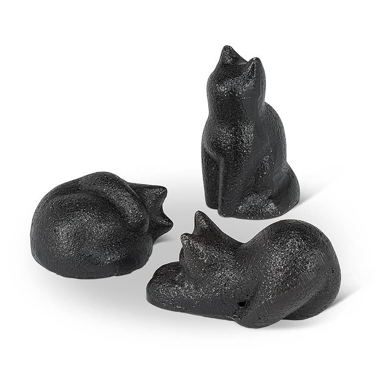Mini Simple Cats-3Asst-Blk-1-2" L 1 Pcs Random