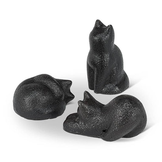 Mini Simple Cats-3Asst-Blk-1-2" L 1 Pcs Random