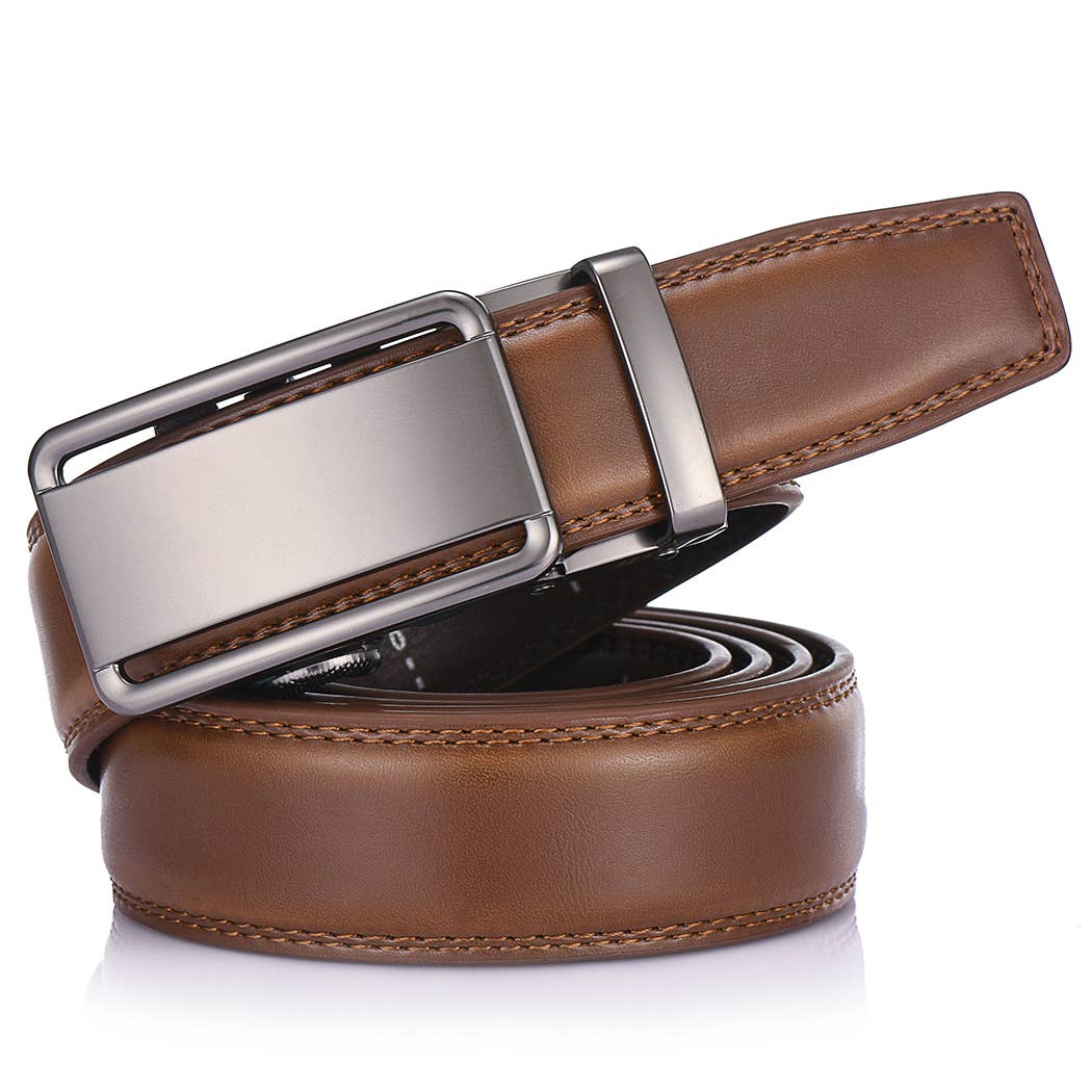 Classic Bilinear  Leather Ratchet  Belt