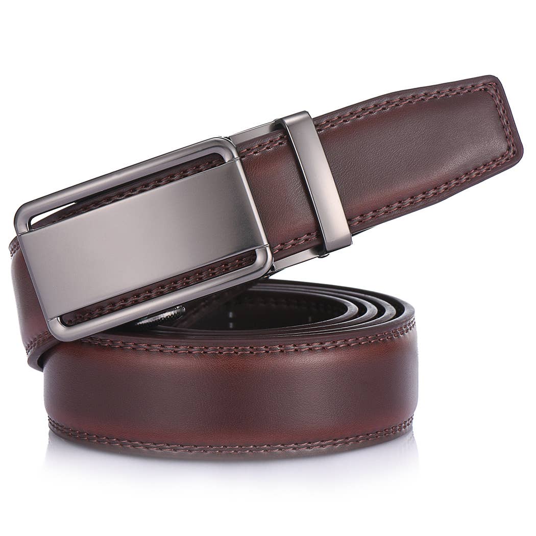 Classic Bilinear  Leather Ratchet  Belt