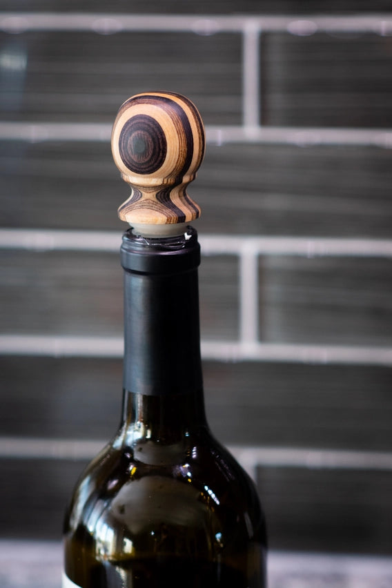 3" Natural Pakka Bottle Stopper