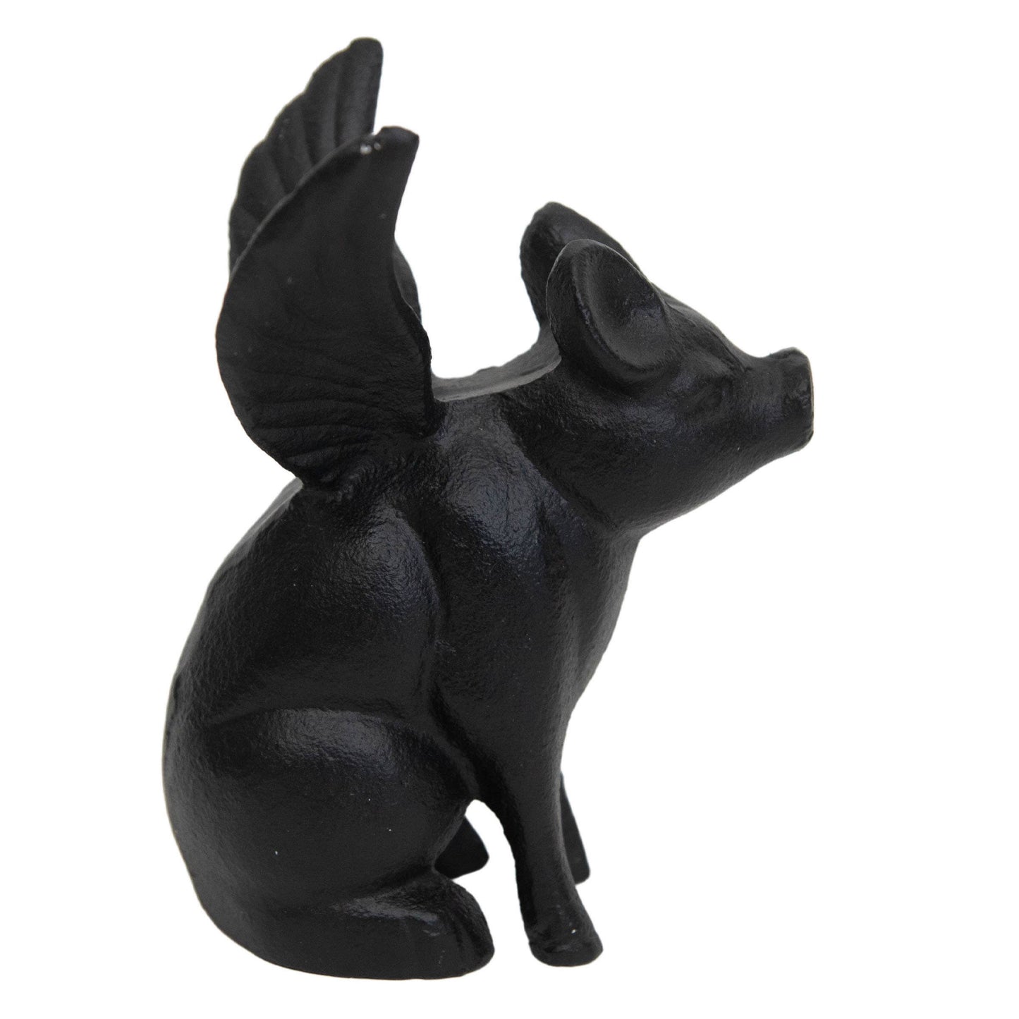 Flying Pig Figure Black