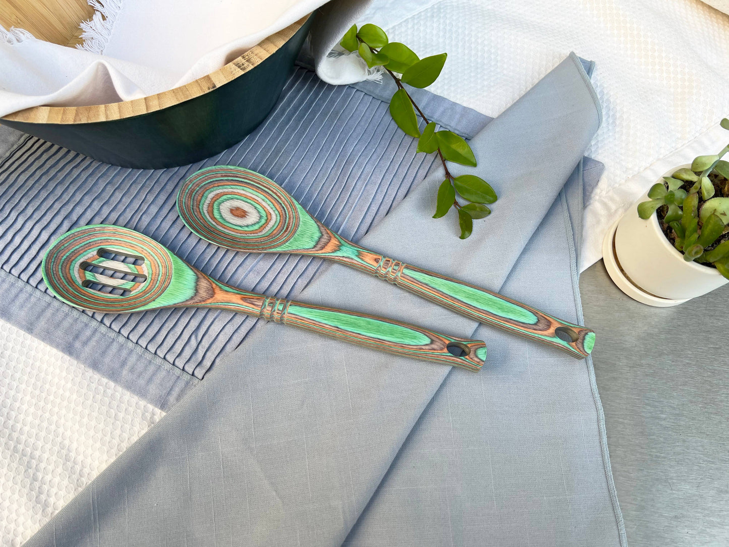 12" Mint Pakka Spoon