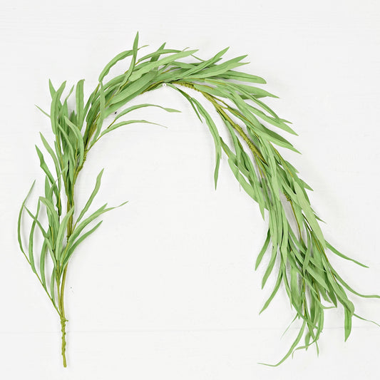 35411- 4.5ft Green Willow Leaves Garland