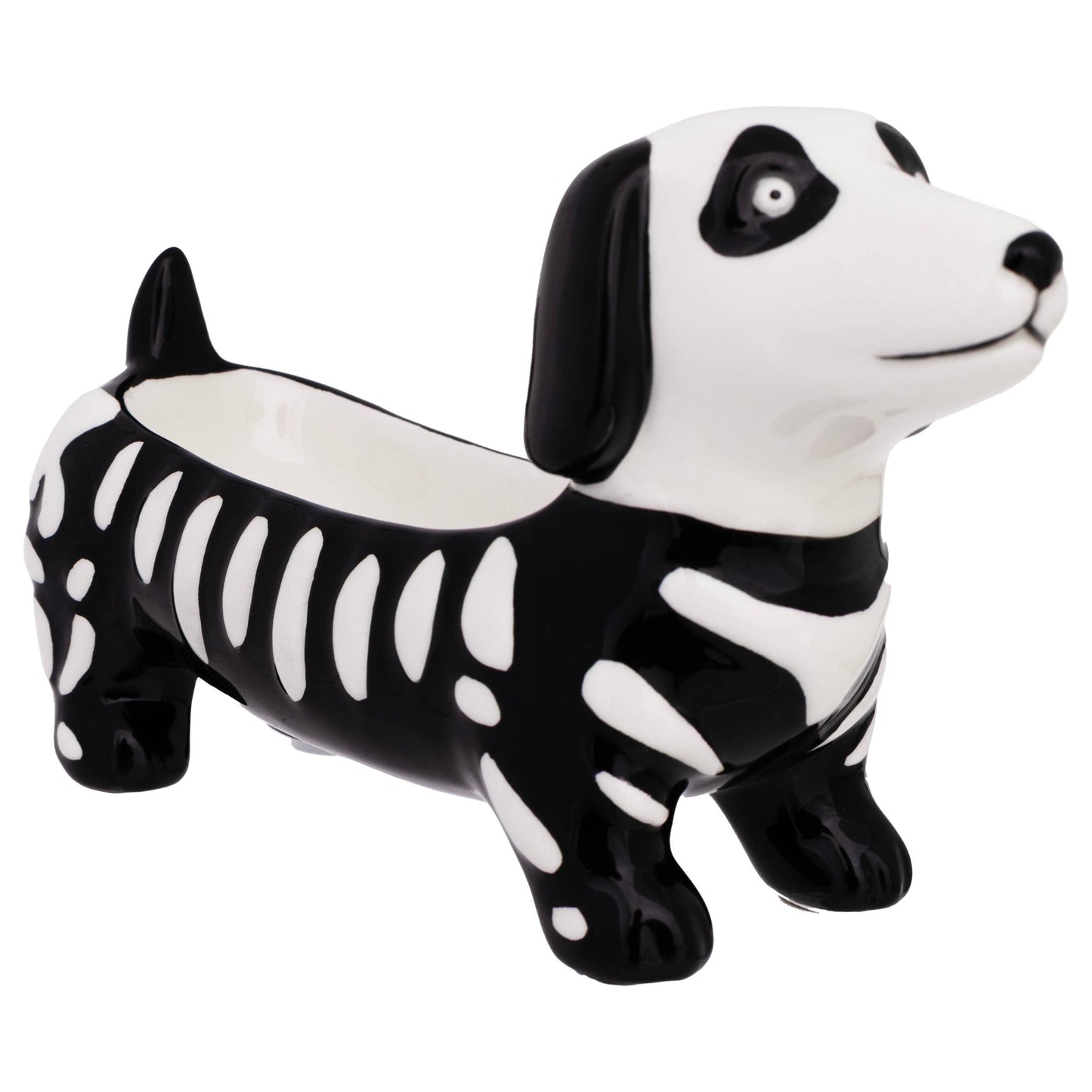 8.25" Skeleton Dog Dish Fall Autumn Halloween