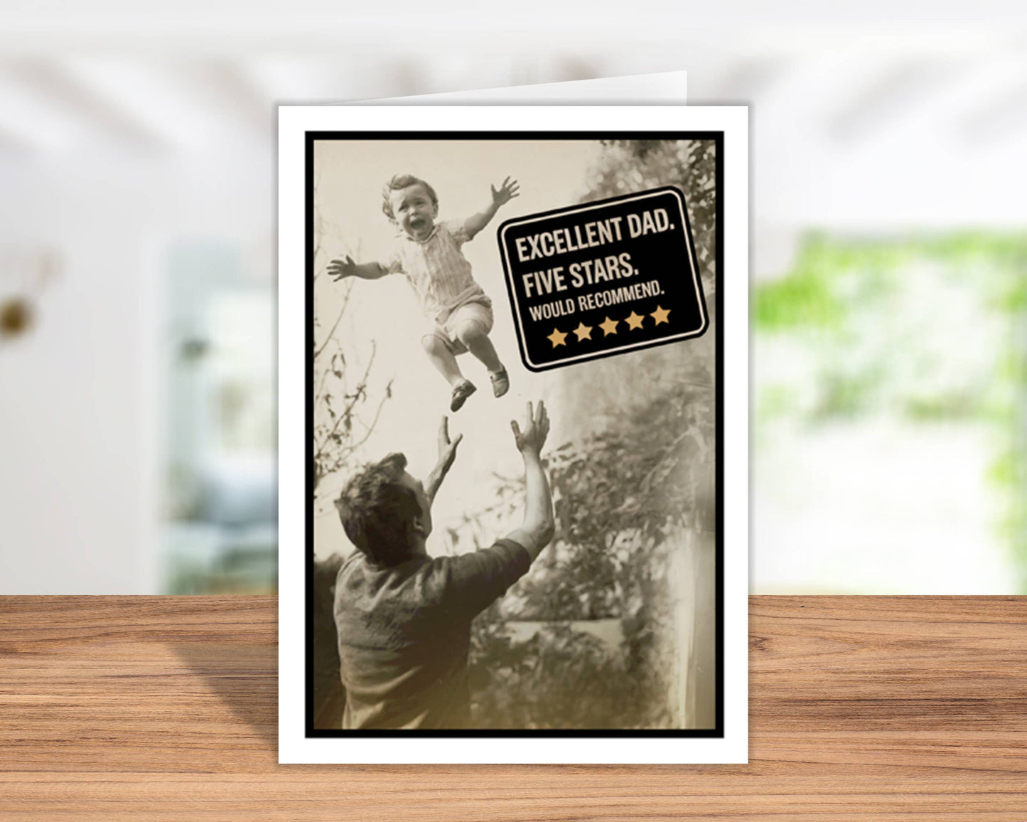 Five Stars  Funny Fathers Day Cards ,Made in US