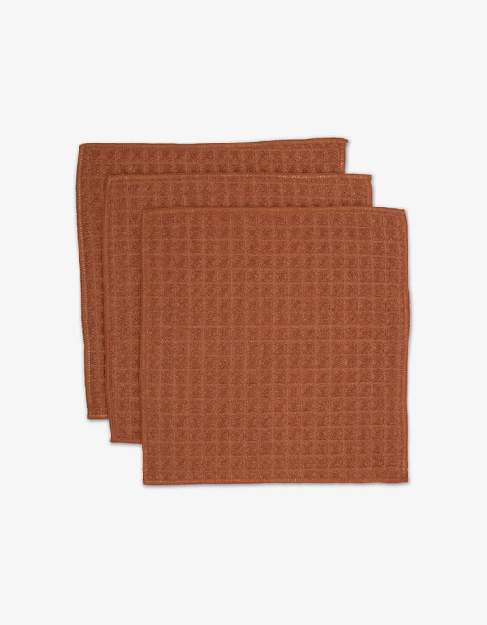 Clay Waffle Washcloth Set