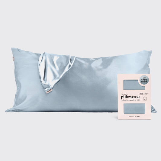 Satin Pillowcase King - Haze Blue