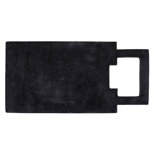 Mrbl Brd Square Handle Black