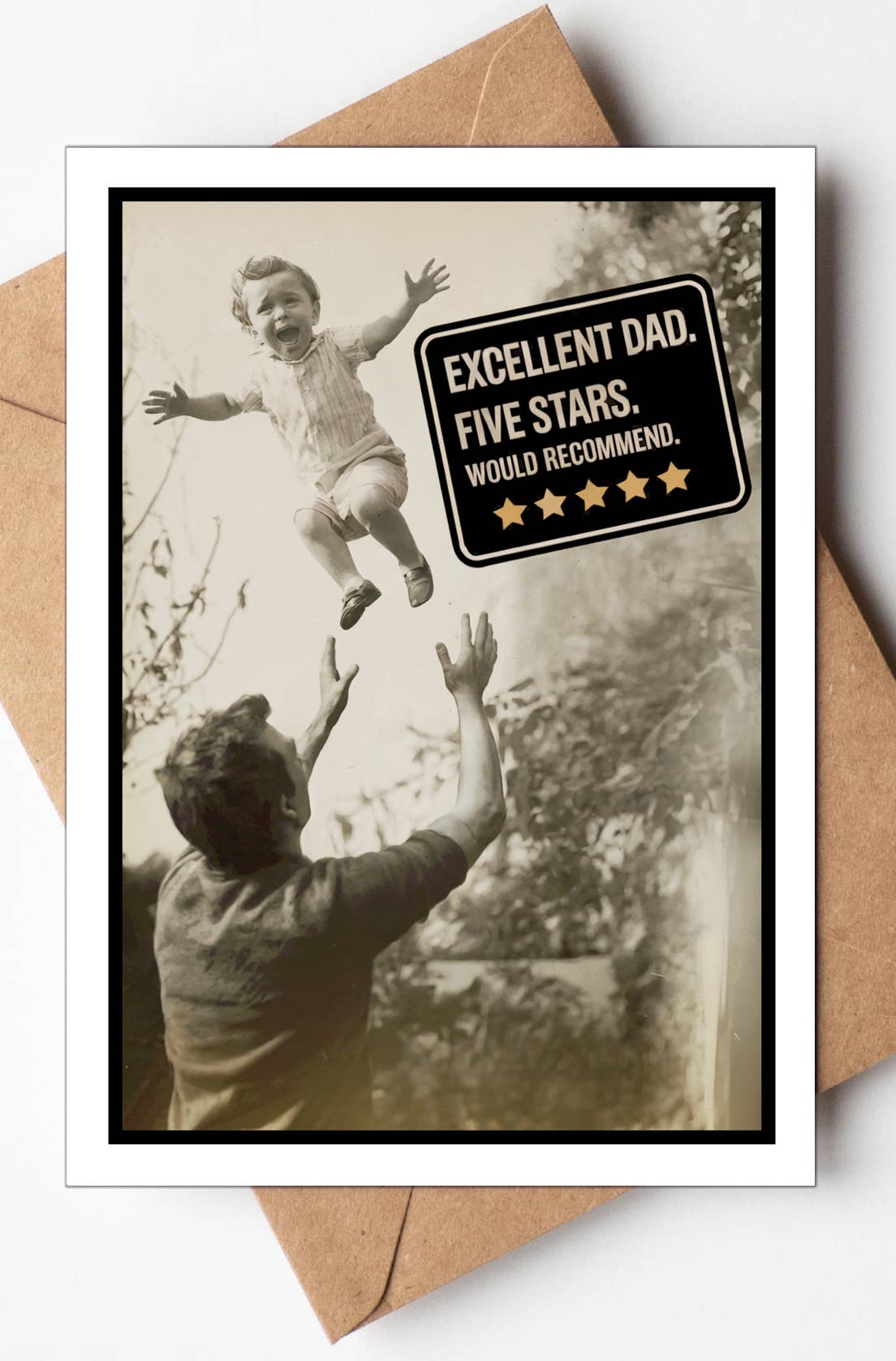 Five Stars  Funny Fathers Day Cards ,Made in US