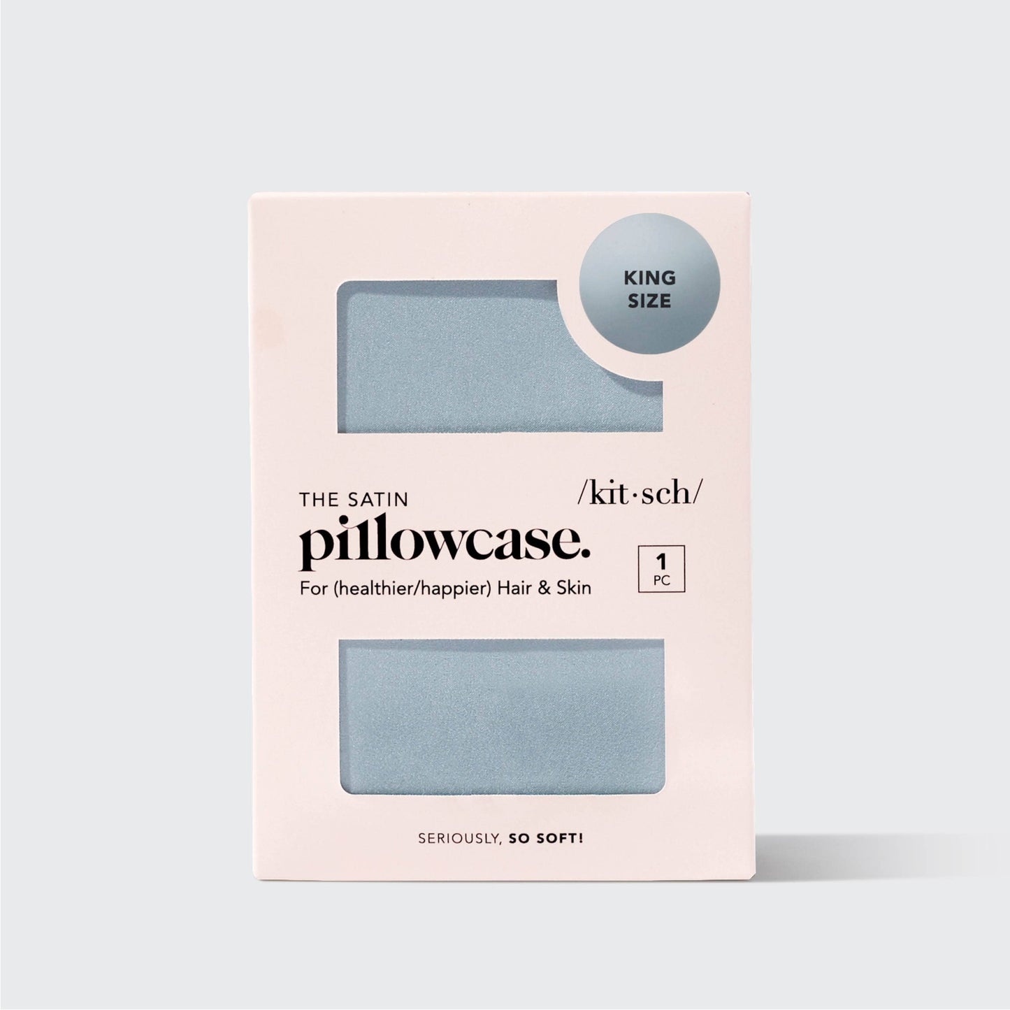 Satin Pillowcase King - Haze Blue