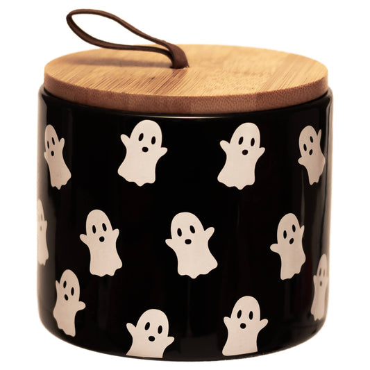 Ghost Ceramic Canister Fall Autumn halloween