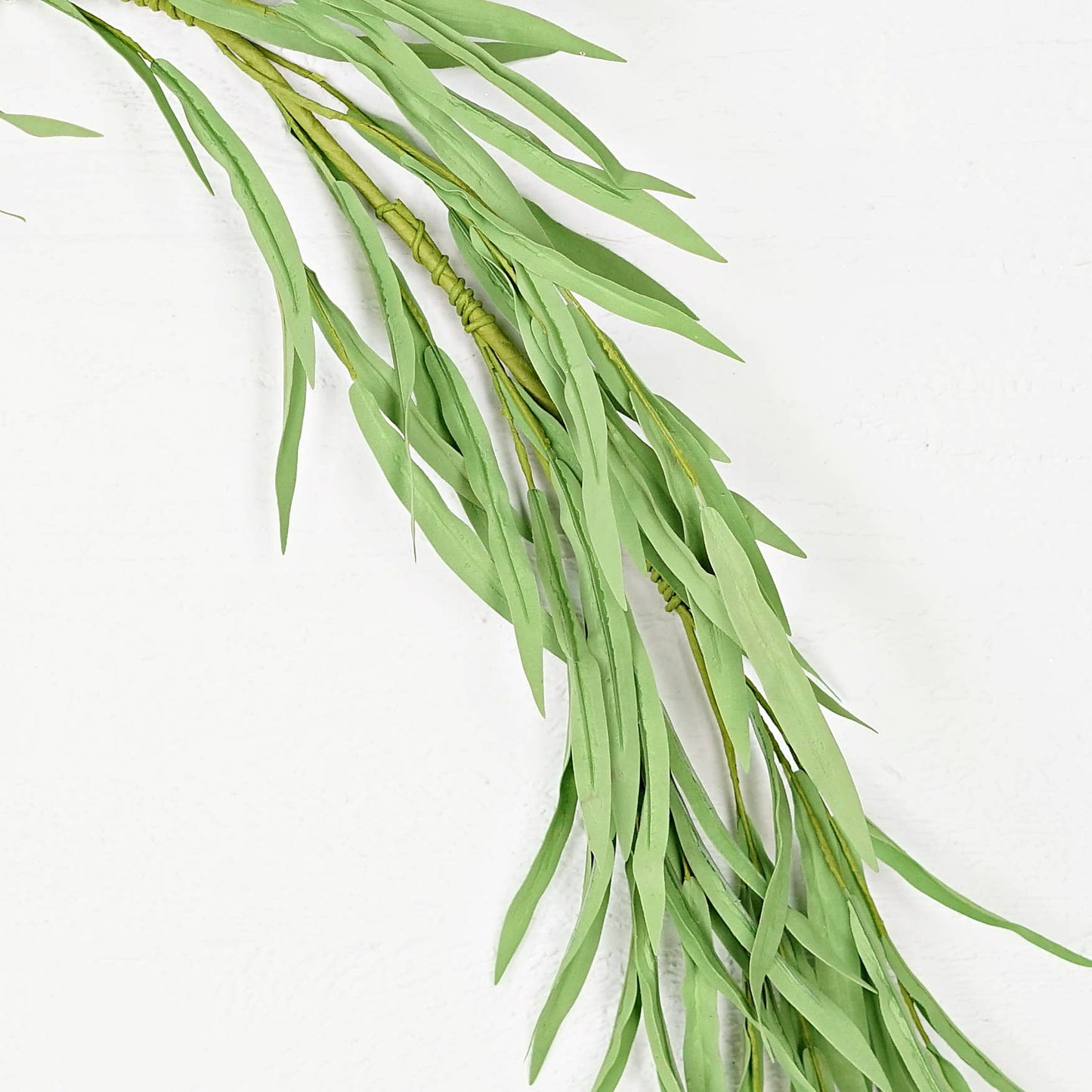 35411- 4.5ft Green Willow Leaves Garland