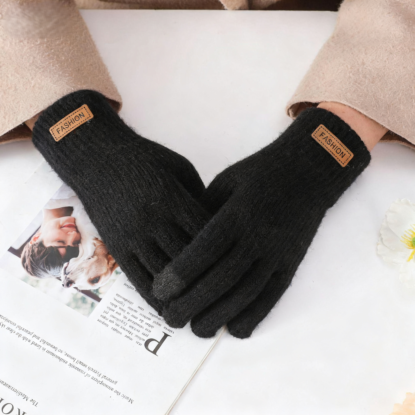 Fashion Vintage Touchscreen Gloves
