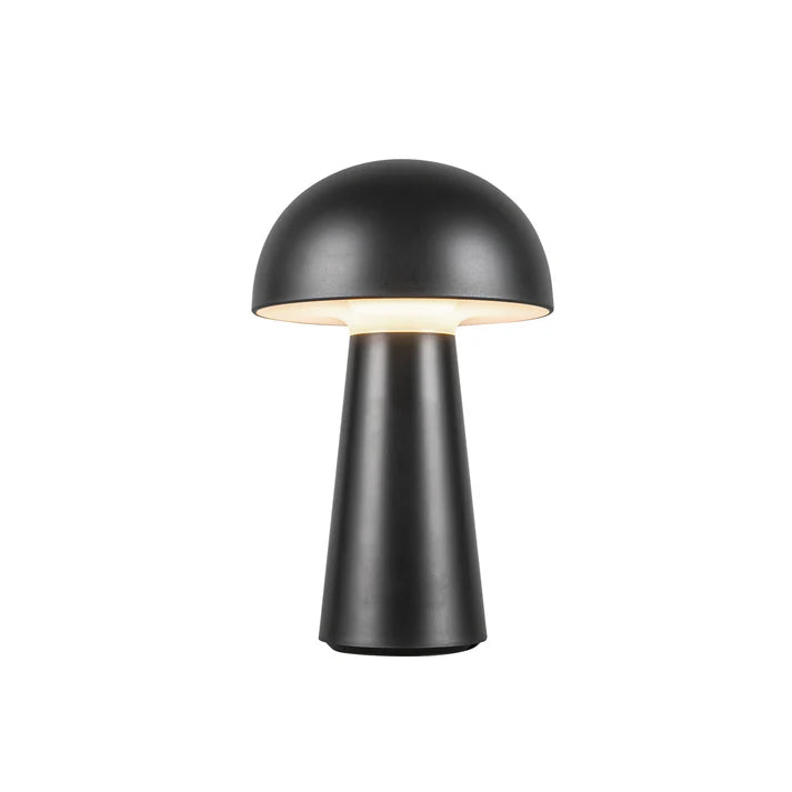 Black Mushroom Light  Asher 8" LED