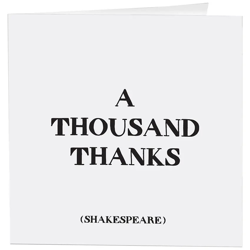 A Thousand Thanks Card