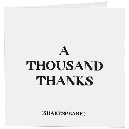 A Thousand Thanks Card