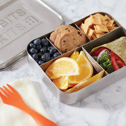 Bits Kits Stainless Steel Bento Box Container, 6.25" X 8.25"