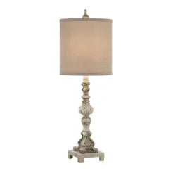 Turner Table Lamp Grey Wash