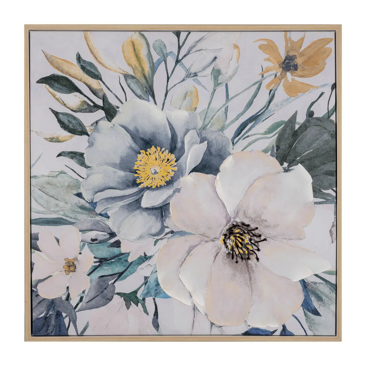 Flower Power Framed Canvas Painting