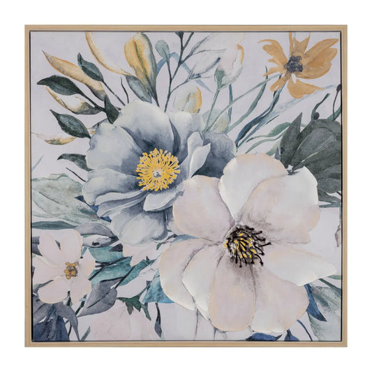 Flower Power Framed Canvas Painting