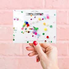 Confettigram Card - Christmas Pom Poms