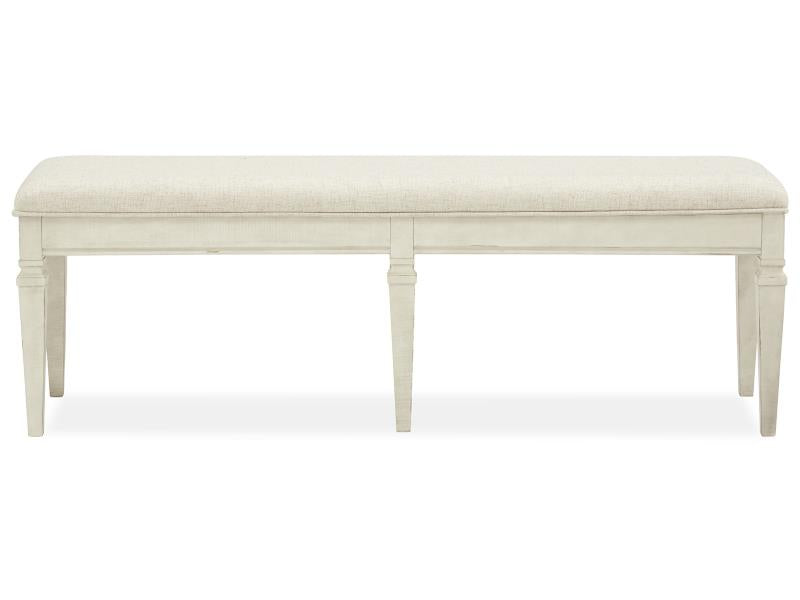 Newport Bench w/Upholstered Seat 56"W x 17"D x 19"H