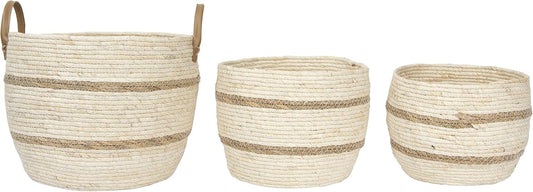 Beige & Brown Maize Baskets