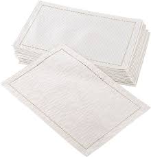 Gold Stripe Hemstitch Placemat