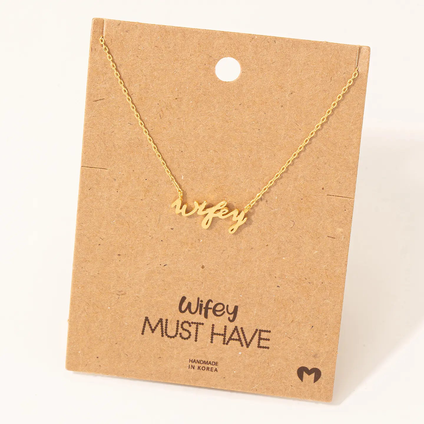 Gold Wifey Necklace