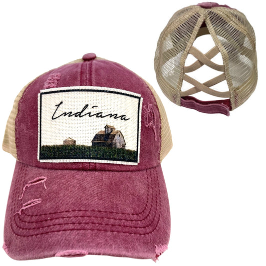 Indiana Barn Ponytail and Unisex Hats