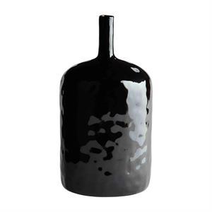 LARGE BLACK STONEWARE VASES